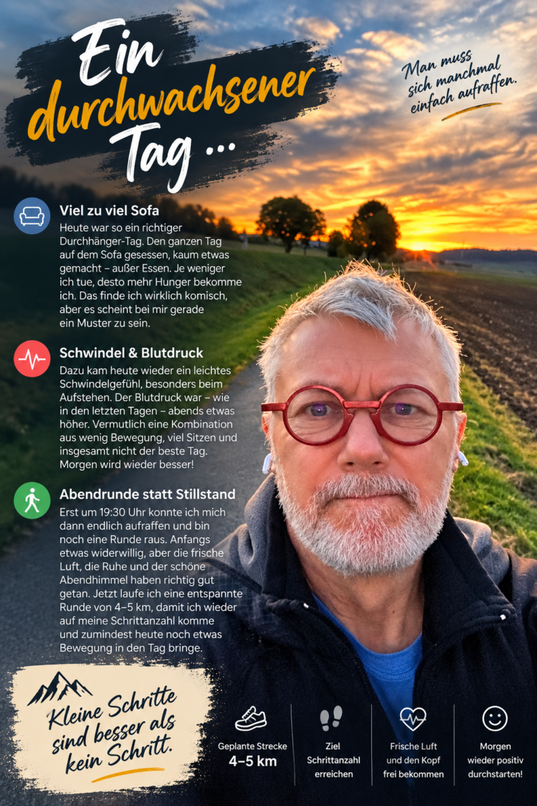 Abendlicher Spaziergang nach einem ruhigen Tag