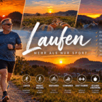 Laufen im goldenen Morgenlicht